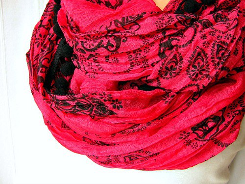 Maxi šála Fuchsia — foto 2
