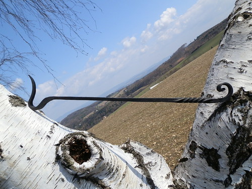 Kovaný pohrabáč,Krbové nářadí — foto 2
