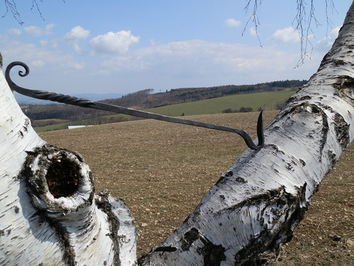 Kovaný pohrabáč,Krbové nářadí — foto 3