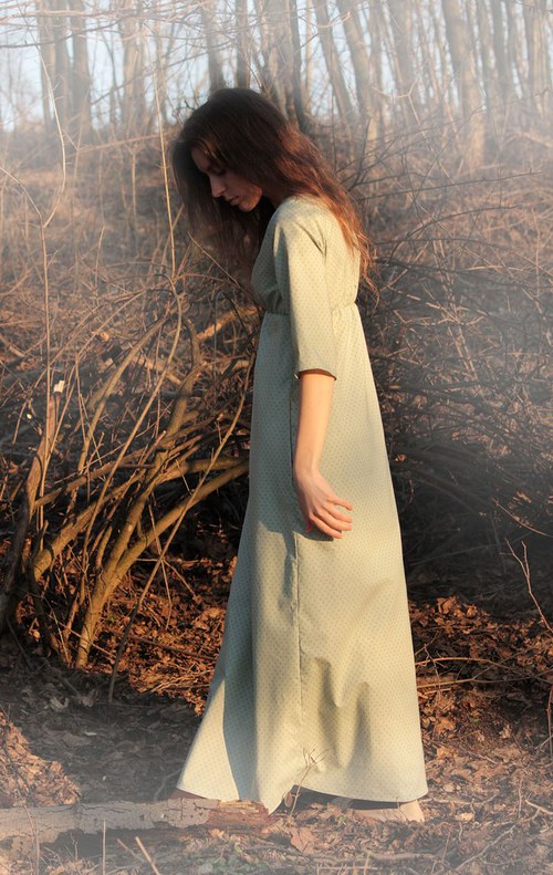Maxišaty Misty Mint — foto 3