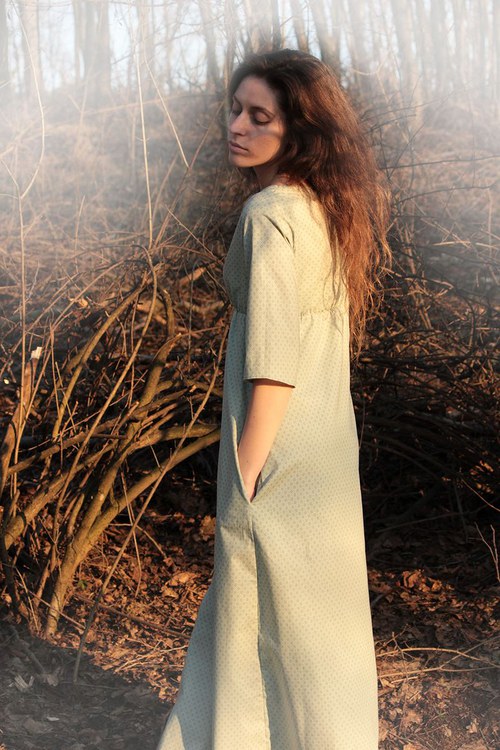 Maxišaty Misty Mint — foto 4