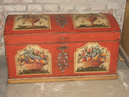 Malovaná truhla červená — foto 2