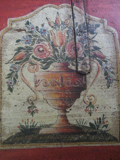 Malovaná truhla červená — foto 4