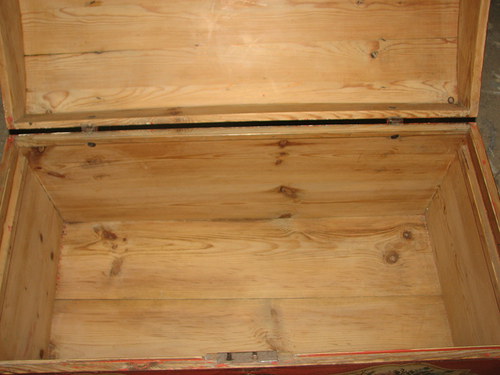 Malovaná truhla červená — foto 5