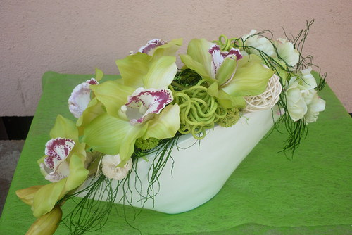 Orchidej v bílé váze — foto 5