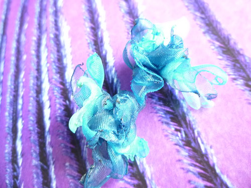 Orchidea - puzetové náušnice - ocel — foto 2