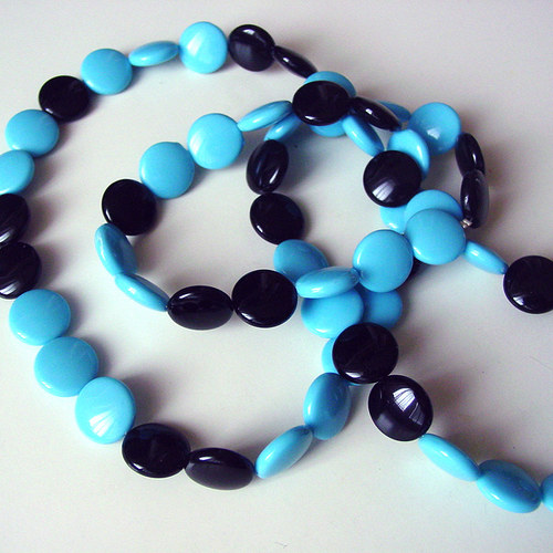 BLUE/BLACK - korále — foto 2