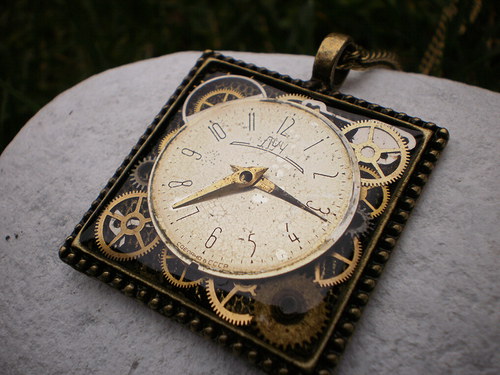 Vintage steampunk náhrdelník II. — foto 2