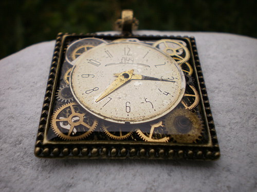 Vintage steampunk náhrdelník II. — foto 3