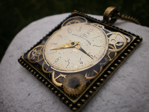 Vintage steampunk náhrdelník II. — foto 5