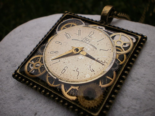 Vintage steampunk náhrdelník II. — foto 6