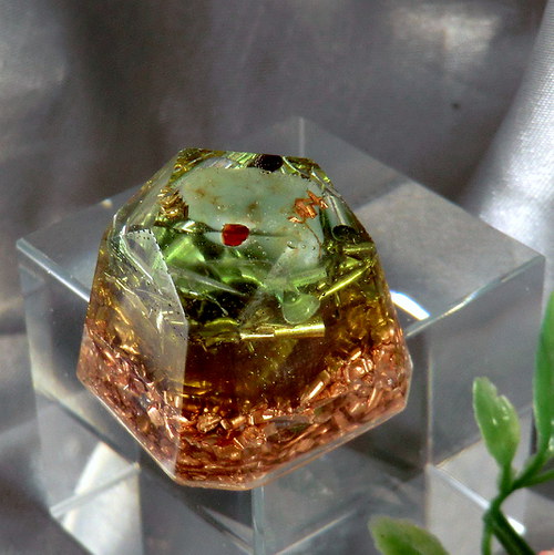 Orgonit (3)* Diamant malý s Chryzoprasem — foto 3