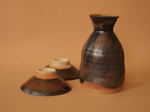 Saké Set - Tokkuri + 2 Sakazuki Cups — foto 4