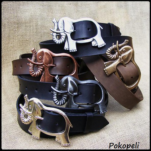 Opasek Slon - černý — foto 3