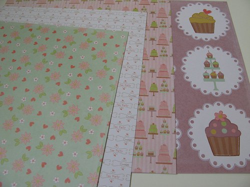 Sada scrapbookových papírů Tea Party — foto 5
