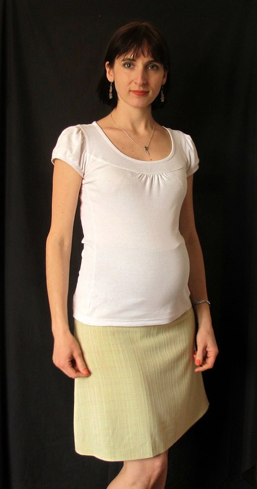 Těhotenská sukně jarní — foto 3