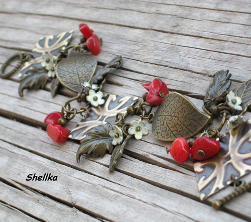 Náušnice,,WILD STRAWBERIES,, — foto 4