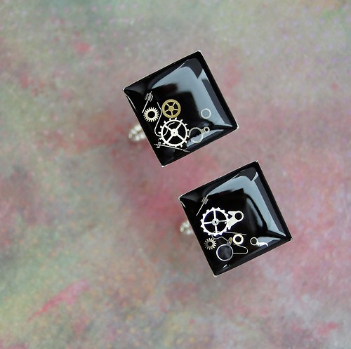 Manžetové knoflíčky /black/ — foto 2