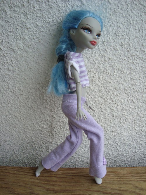 Fialové kalhoty — foto 3