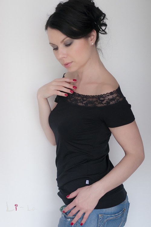 Dámské tričko černé — foto 5