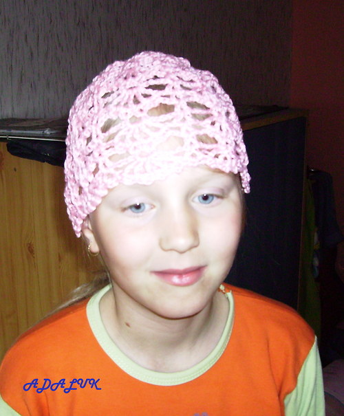 Letní háčkovaná čepička-SLEVA ze 111Kč — foto 3