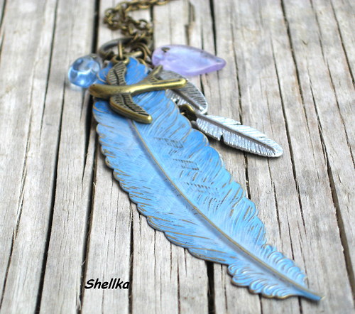 Náhrdelník ,,BLUE FEATHER,, — foto 2