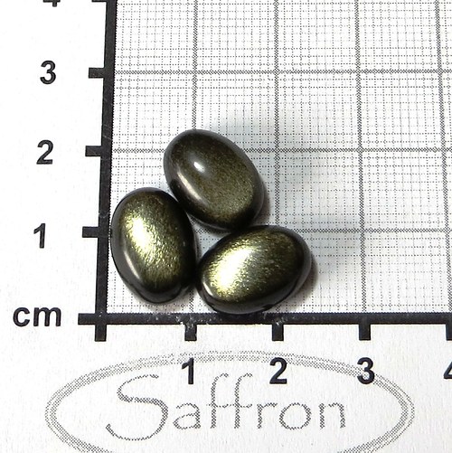 Zlatý obsidián 14x10mm — foto 2