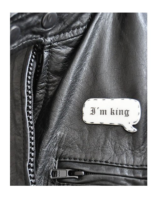Porcelánová brož _new "I'm king".) — foto 3