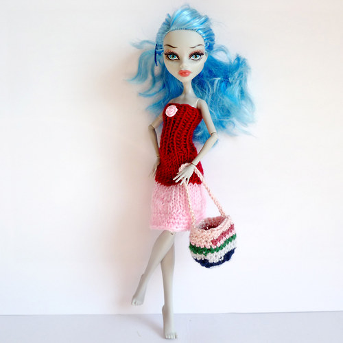 Pruhovaná kabelka pro Barbie — foto 2
