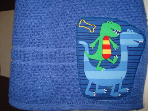 Dino- ručník modrý — foto 3