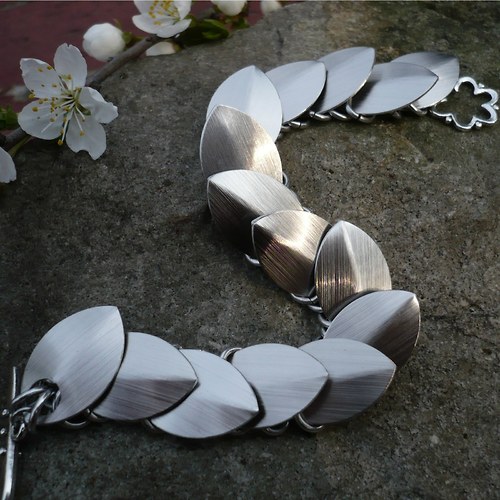 Šupináč silver - náramek — foto 3