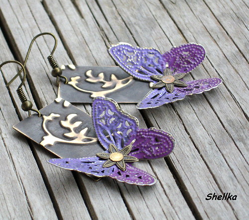 Náušnice,,BUTTERFLY WINGS,, — foto 2