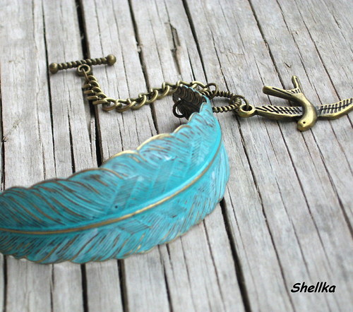 Náramek ,,TURQUOISE FEATHER,, — foto 2