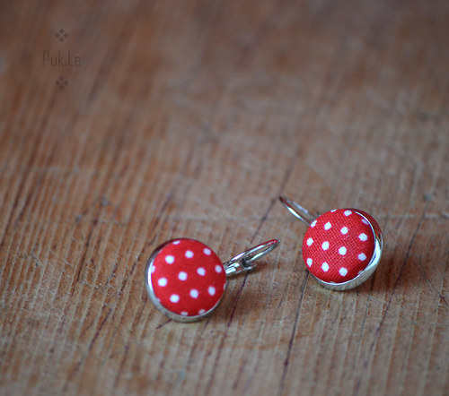 Red dots...buttonkové naušničky — foto 2