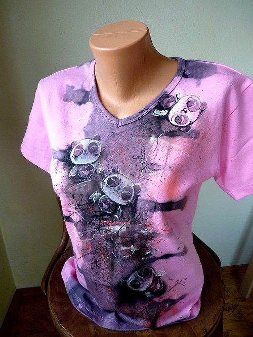 Triko "pandí andílci", L/XL — foto 4