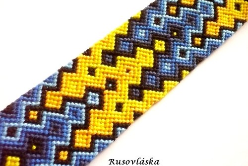 Modrožlutý náramek — foto 2