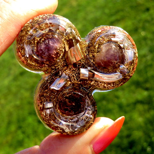 Orgonit *Amulet (2) *Triskel *Ametystový* — foto 5