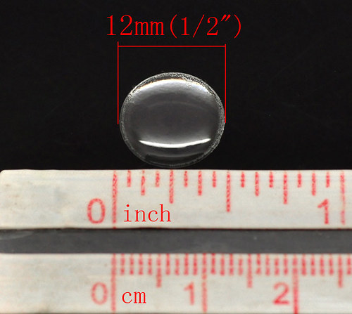 Epoxy čočka / čirá/ 12mm/ 10ks — foto 2