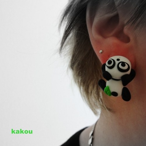Náušnice -pandy — foto 2