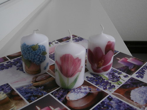 Svíčka s kytičkou — foto 3