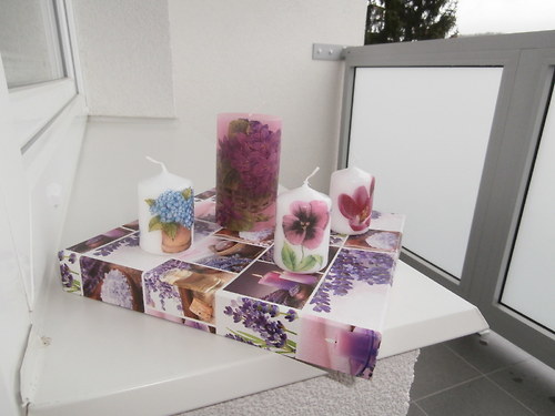 Svíčka s kytičkou — foto 4