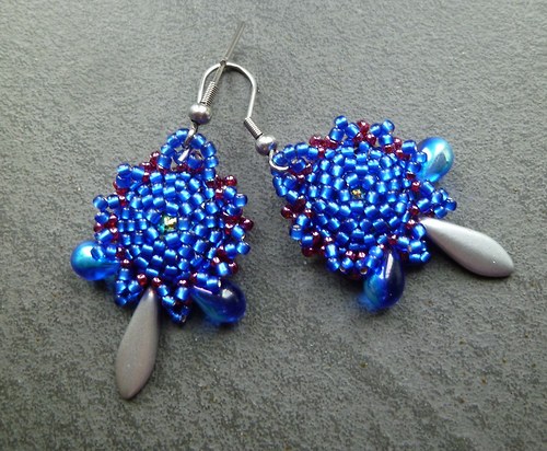 Swarovski rivoli "Dark blue & Raspberry" — foto 4