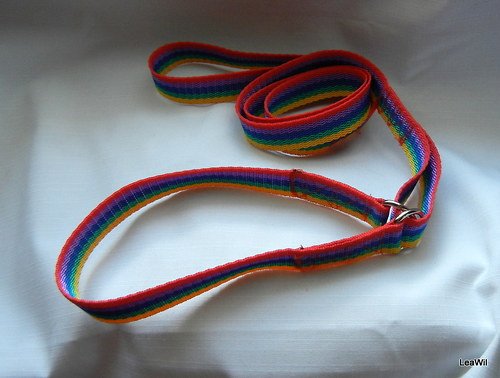 Agility vodítko popruh duha 2cm — foto 3