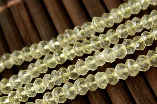 Lemon quartz - broušené rondelky 5ks — foto 2
