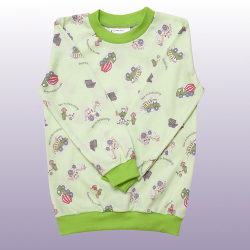 Pyžámko zelené s bagrem v.92 — foto 2