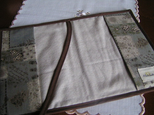 Obal na knihu - šedobéžový — foto 3