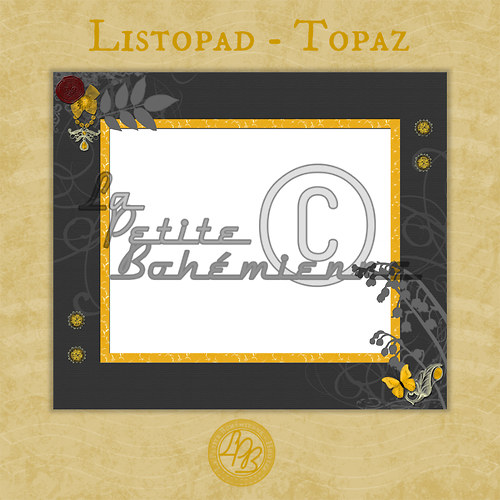 Ozdobný rámeček LISTOPAD - TOPAZ (Minisada 11) — foto 2
