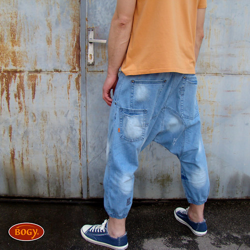 Unisex 7/8 rifle, turecké bermudy do gumy - 40/42 — foto 6