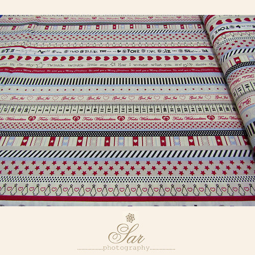 X-MAS SELVAGE/ vánoční proužky — foto 3