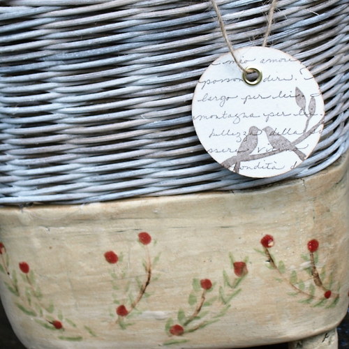 Fine rustic decoration červené kvítky — foto 2